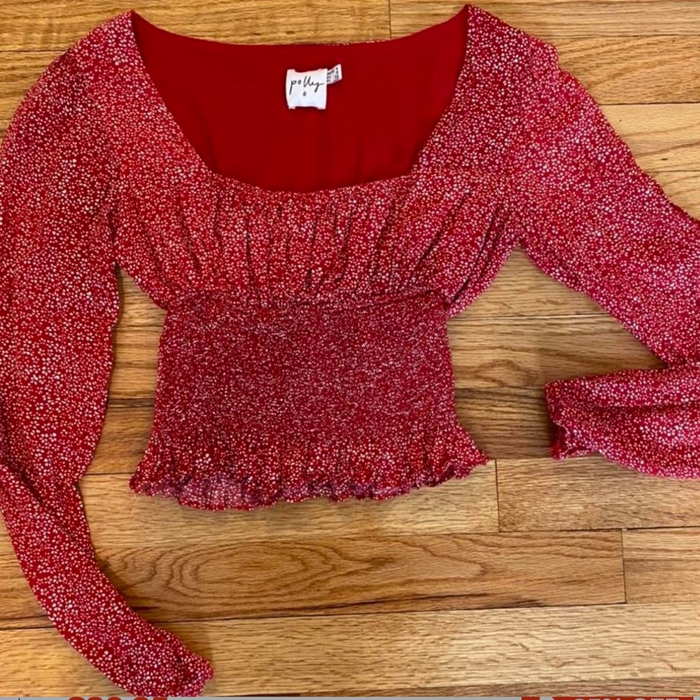 Princess Polly Red Long Sleeve Top